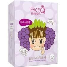 FaceQ Grape Seed plus Green Tea Mask, 1 Ounce