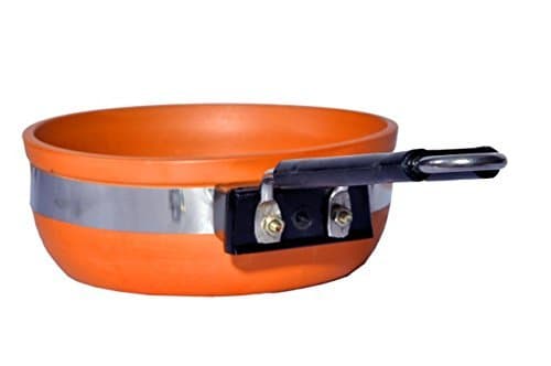Vaghbhatt Clay Frying Pan, Brown