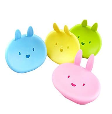 Cute Cartoon Rabbit Soap Box(random Colors)