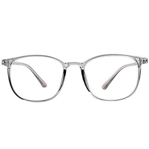 blue light blocking glasses women - FEIDU classical grinding frame without distortion and anti-fatigue (l1, 2.04)