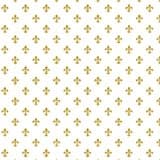 Suttons wrap Printed Patterned Tissue Wrapping Paper luxury 5 sheets - Gold White Fleur di Lis