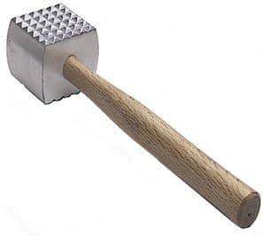 NEW, Extra Large Heavy-Duty Meat Tenderizer Mallet, Meat Tenderizer Hammer, Double-sided, Commercial-Grade, Wood Handle by Onesource