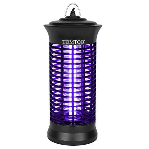 TOMTOO Mosquito Killer Zapper Light Lamp, Flying Insect Pest Bug Zapper Repeller Trap Night Light with Hook for Home, Indoor, Outdoor, Patio, Bedroom (Black1)