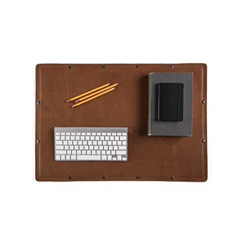 Saddleback Leather Desk Pad - Best 100% Full Grain Leather Desktop Computer Protector Pad, Laptop Pad or Extra Large Gaming Mouse Pad with 100 Year Warranty