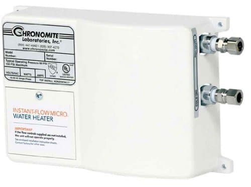 Chronomite M-20L/277 HTR 110F 277-Volt 20-Amp Instant-Flow Micro Low Flow Tankless Water Heater, 110-Degree Preset by Chronomite