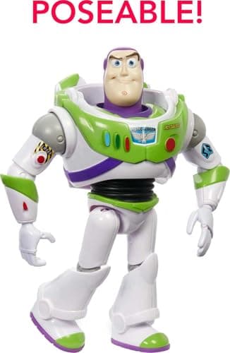 Buzz Lightyear ​Disney Pixar Buzz Lightyear Large Action Figure 12 in Scale Highly Posable Authentic Detail, Toy Story Space Movie Collectable, Ages 3 Years & Up