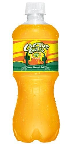 Cactus Cooler, Orange Pineapple Soda, 24 Ounce