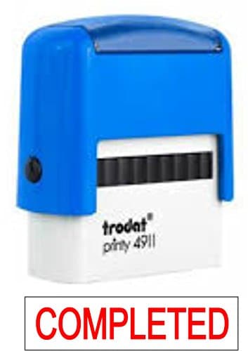 Allegra Completed Pre Inked Stock Stamp