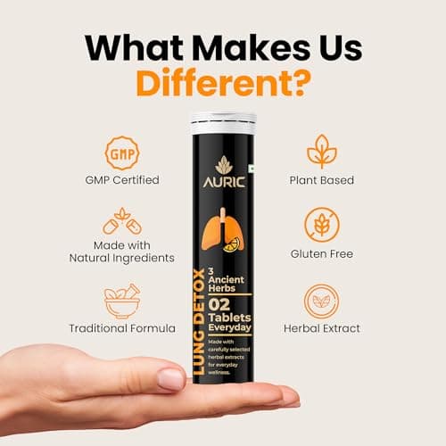 Auric Lung Detox Supplement 60 Tablets