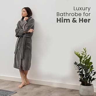 Bathrobe for Women Super Soft Plush Fleece Spa Shower Bath Gown for Women-Knee Length Lightweight Robes