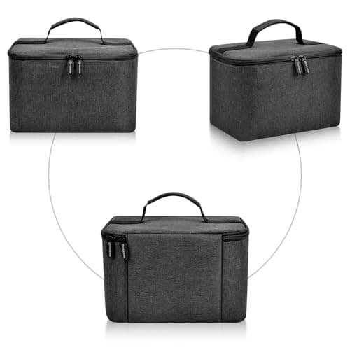 Soft Carrying Bag Compatible with KitchenAid 5/6/ 7/9 Ultra Power Speed Hand Mixer, Portable Travel Storage Case Bag with Handle for Kitchen Aid Mixer Accessories (Box Only) - Grey