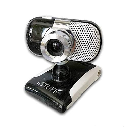 eStuff Webcam 8 Megapixel USB2.0 for PC/Laptop Black