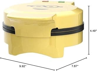 Uncanny Brands Minions Kevin Waffle Maker- Iconic Minion on Your Waffles - Waffle Iron