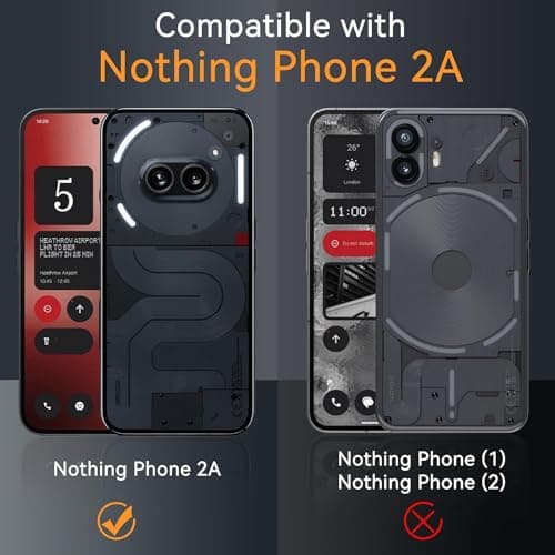 SPAZY CASE® Nothing Phone 2a / 2a Plus 5G Back Cover | Protective Soft Transparent Shockproof Hybrid Protection Back Case Cover for Nothing Phone 2A / 2A Plus 5G