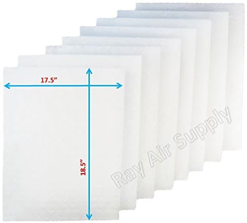 RAYAIR SUPPLY 20x20 Replacement Filter Pads Compatible with Cimatec Airscreen 1000 Air Cleaner 20x20 Refills (4 Pack)