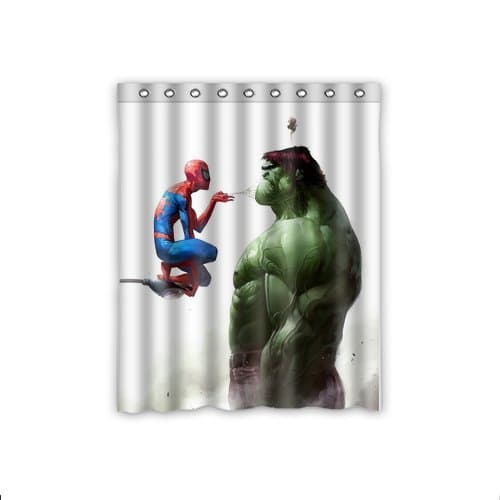 Best Design Spider-Man and Hulk Window Curtains/drape/panels/treatment Polyester Fabric Office/Home/Bedroom Decor 52"x 63"