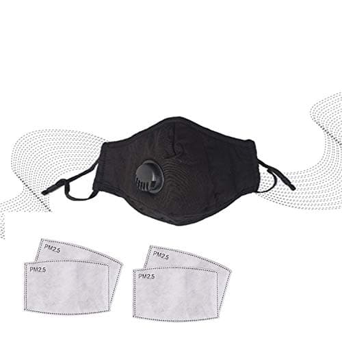 1 PCS Three-layer filter breathing protection for adults against air pollution, dust, wind, fog and haze safety with 4 replaceable filters