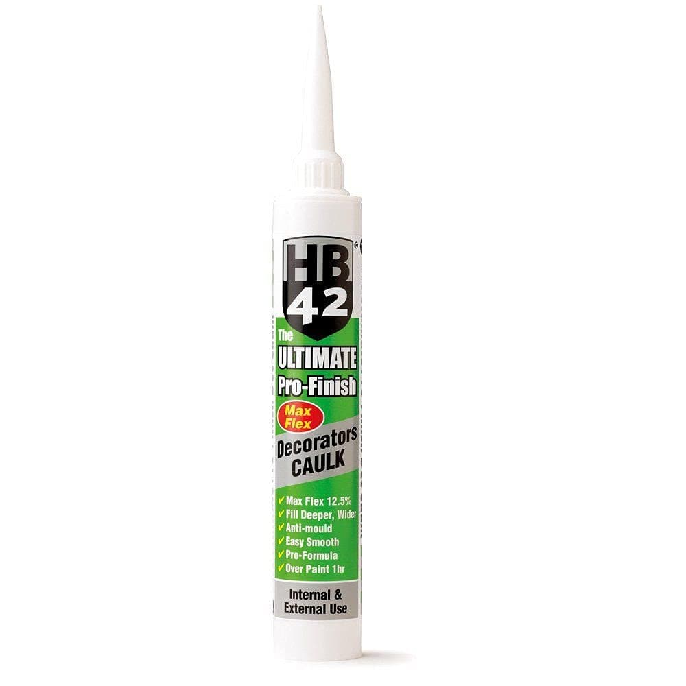 The Ultimate Pro-Finish Max Flex Decorators Caulk 380ml Internal & External Anti Mould Overpaintable - White
