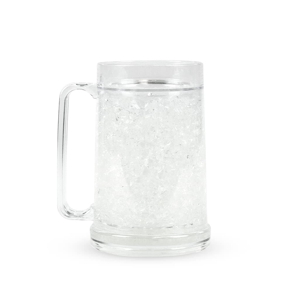 (Clear) - Freezer Mug - Double Wall -470ml Capacity - Clear