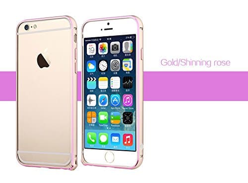 iPhone 6 4.7 case, TOTU Design Element Metal Frame Precision Crafted Aluminum Bumper Case, Perfect fit on 2014 4.7 inches screen iPhone Air model, not compatible to 5.5 Inches iPhone Plus (ROSE GOLD)