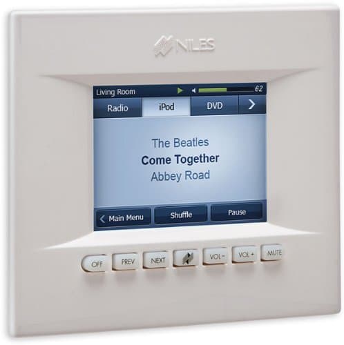 Niles TS-PRO In-wall touchscreen LCD keypad for Niles ZR-6 MultiZone receiver