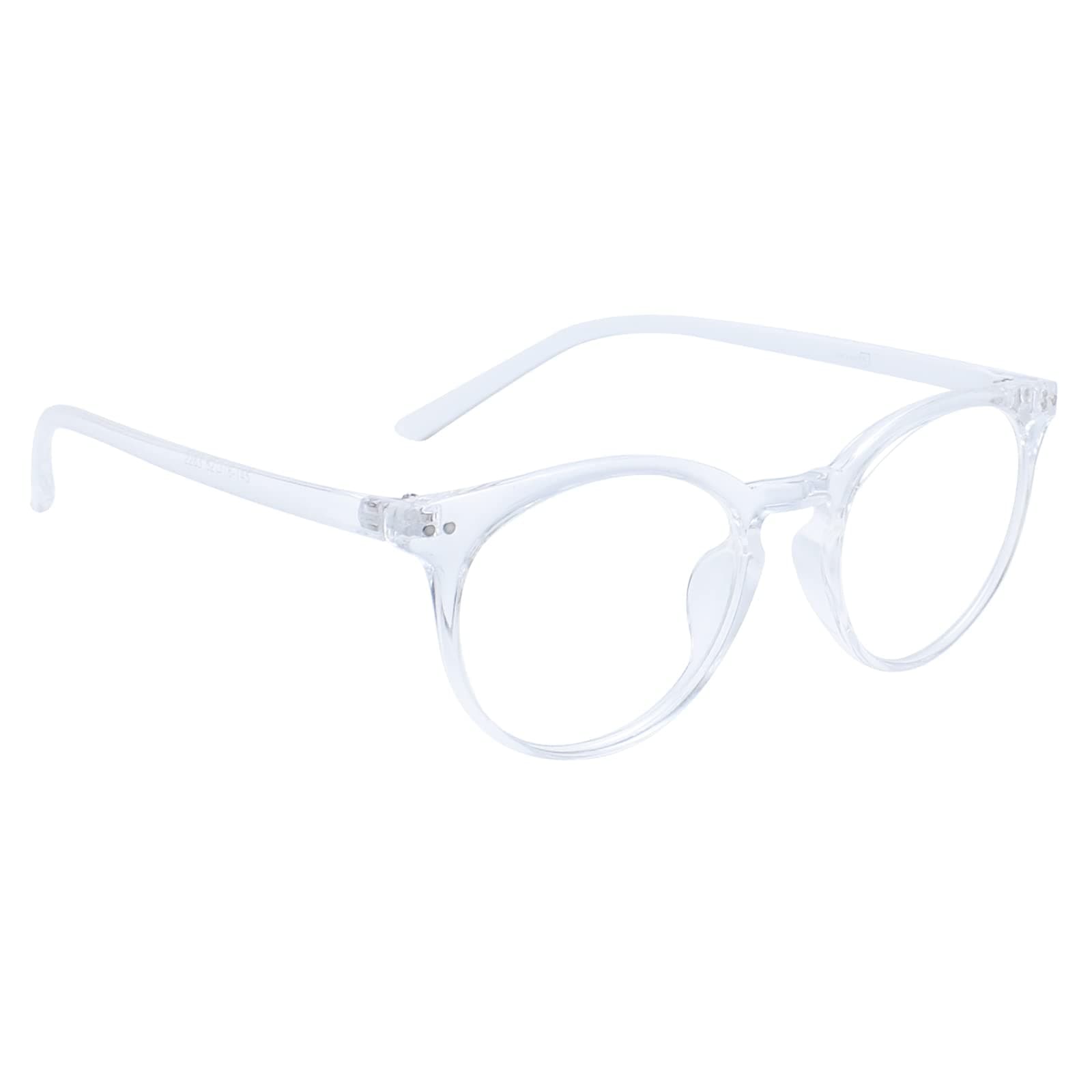 Peter JonesTransparent Unisex Medium Round Optical Frame (2283W)