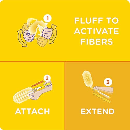 Swiffer 360 Dusters Extendable Handle Starter Kit, 3 Count Duster Refill