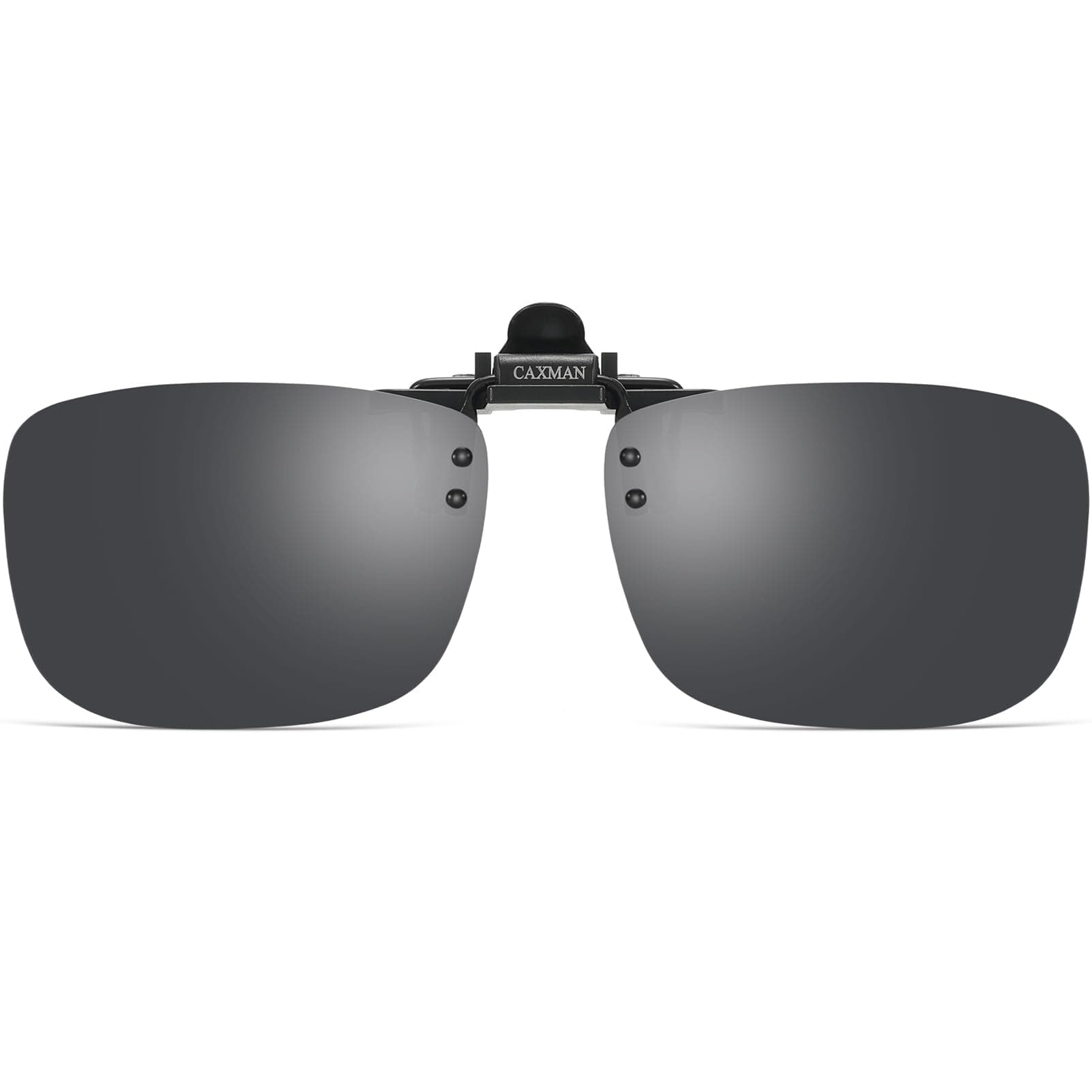 Polarized Clip-on Flip Up Metal Clip Rimless Sunglasses for Prescription Glasses