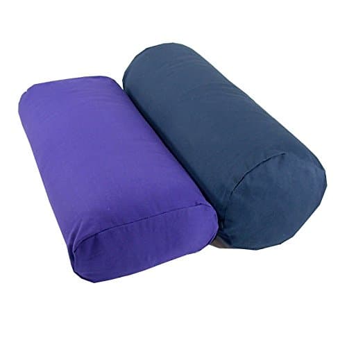 Deluxe Rectangular or Cylindrical Yoga Bolster with Removable Cover