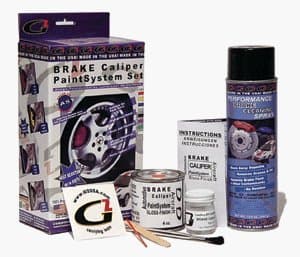 Orange High Temperature High Gloss Self Leveling Brush On Orange G2 Brake Caliper Paint System Kit