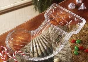 Stocking, Crystal Cheese & Cracker Tray, New in Box