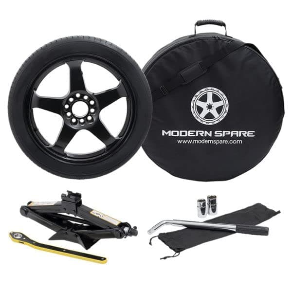Complete Compact Spare Tire Kit w/Carrying Case - Fits 2010-2015 Chevrolet Camaro SS & Z28 - Modern Spare