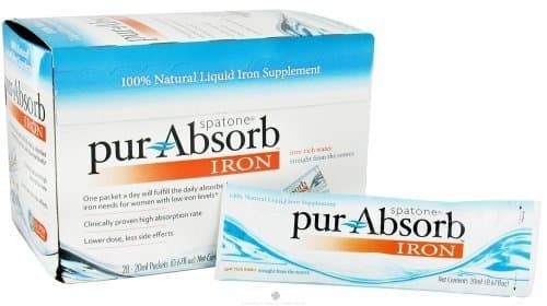 NELSONS SPATONE PUR-ABSORB IRON, 28 CT