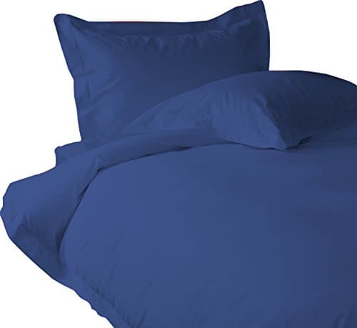 Classic Hotel Quality 1PC Duvet Cover 2000 Thread Count Queen 100% Egyptian Quality Navy Blue Solid by BN3 Linens