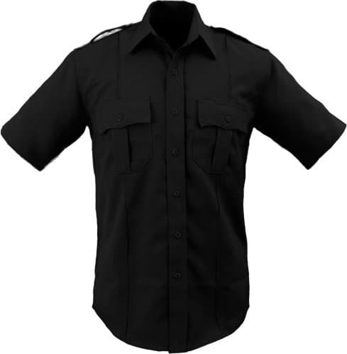 Security & Police Uniform Shirt 100% Polyester (Medium, Navy Blue)