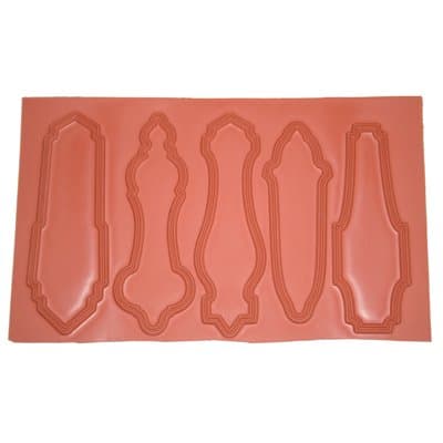 Barbara McGuire Designer Texture Stamp Hardware Shapes Texture Mat 5 x 7" - 1 pc.