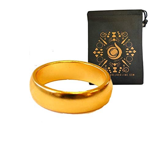Magnetic PK Ring - Gold - Cool PK Magic Trick Ring - Also Includes Cascade Bag (18mm)