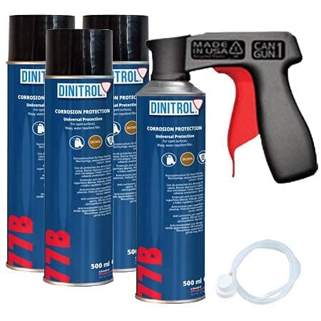 Dinitrol 77B CAVITY WAX (LIGHT BROWN) 500ml x 4 + EXT + CANGUN