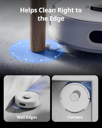 SwitchBot K10+ Pro Robot Vacuum Self Emptying for 90 Days Hands-Free, Super Quiet Mini Robotic Vacuum with Powerful Suction, Anti-Hair-Tangle, Works with Alexa/Siri/Matter(Hub 2 Required), 2.4Ghz WiFi