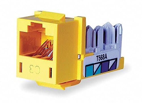Jack, Yellow, Cat6, Rj45