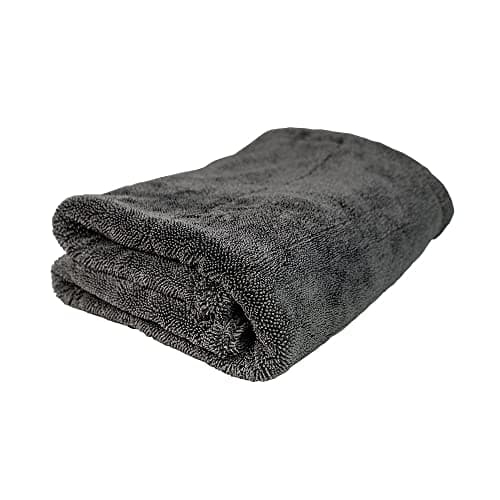 ExoForma Mega Drying Towel - Large Premium Microfiber Car Drying Towel - 24"x36" 1200 GSM Double Twist Pile, Edgeless Design for No Scratches, Dries Your Entire Vehicle by Itself