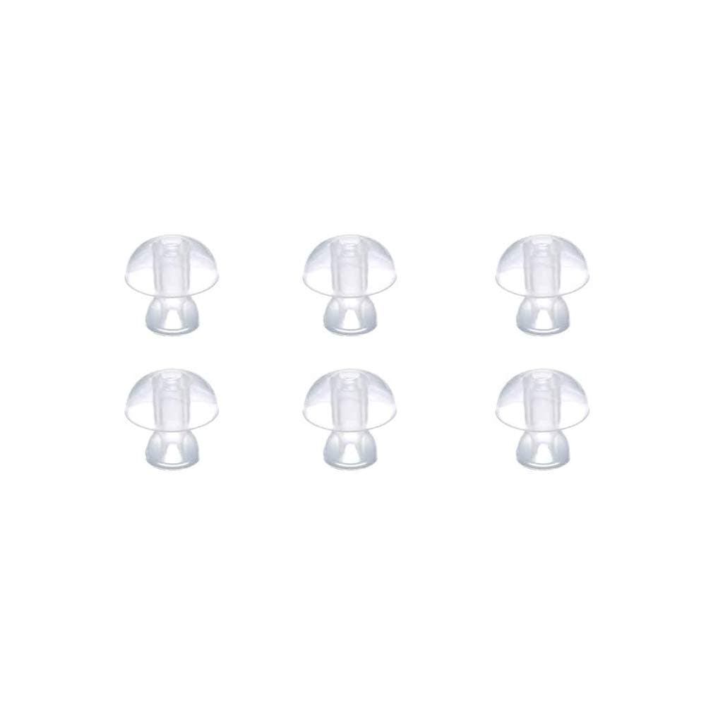 (6pcs/lot) Hearing Aid Ear Tips Silicone Earplug Domes for BTE,ITE and Pocket Hearing Aids Ear Bud Replacements (Large φ14mm)