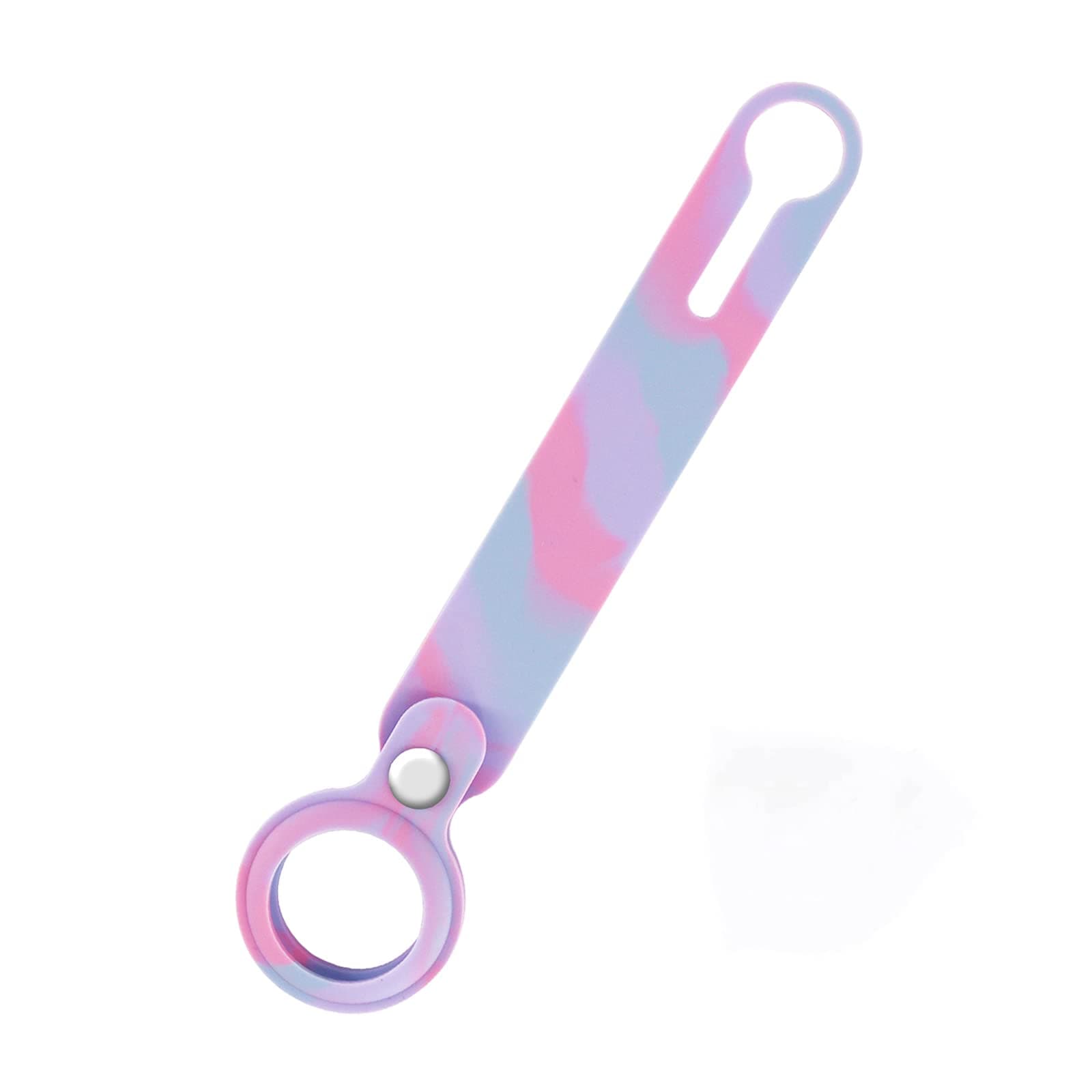 Protective Case with Keychain for AirTag Tracker - MATOP 4-Pack Silicone Case AirTag Key Ring Holder Anti-Scratch Cover Portable Protection Sleeve Compatible with Airtag Loop Accessories