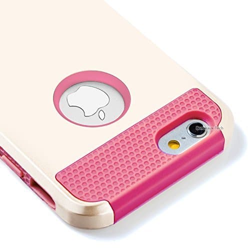 iPhone 6S Case, Limecase [NGS Series][Gold-Rose] Shockproof Hard Rugged Rubber Minimalistic Thin Cover with Dual Layer Impact Proof for Apple iPhone 6S (2015) & iPhone 6 (2014) (4.7 Inch) Devices