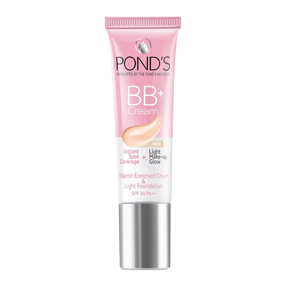 POND'S BB+ Cream | Instant Spot Coverage | Light Make-up Glow | Ivory 9g