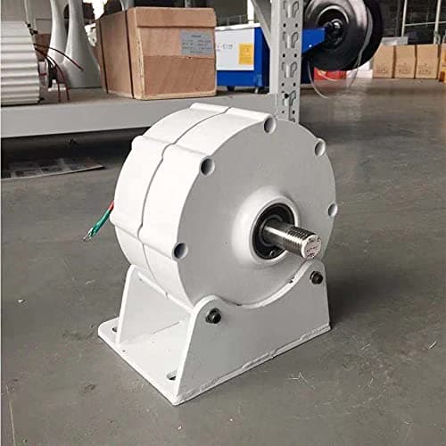 600W Permanent Magnet Generator 12V 24V 48V Dynamo 3 Phase Gearless Electric Generator Free Energy AC Alternator Use For Water Wind Turbine (24V, With Base)