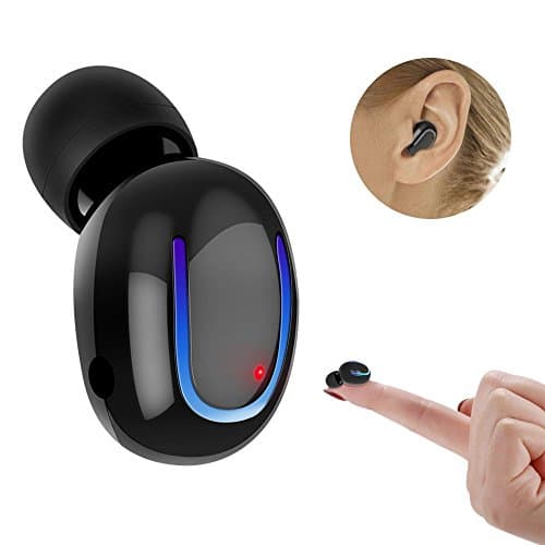 Q13 Mini Bluetooth 4.1 Earphone Wireless Music Headset Carkit Handsfree Phone Stealth Earbuds Fone de ouvido with Microphone (Black)