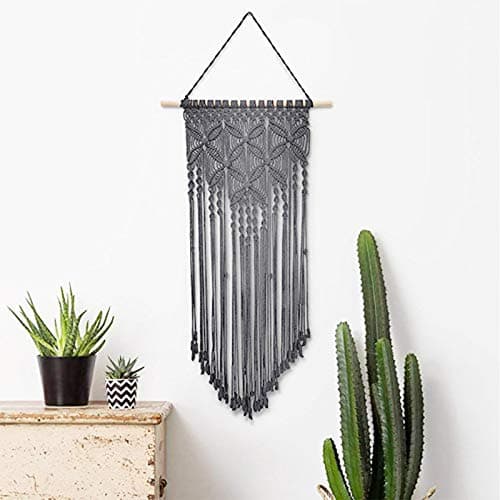 HELLOGIRL Macrame Wall Hanging Handmade Woven Wall Art Butterfly Macrame Tapestry Boho Home Decor
