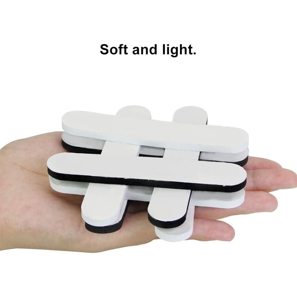 20 Pieces Hat Size Reducer Foam Hat Sizer Reducing Tape Cap Sweat Band for Cloche hat,Baseball cap,Peaked cap,Sun helmet Top Hat (Black and White)