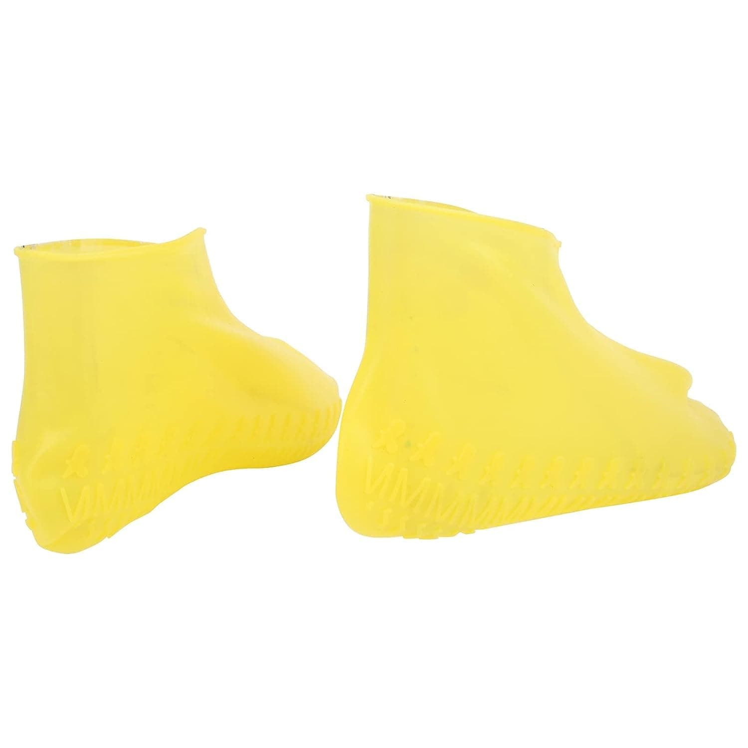 GS E-Com Silicone Shoe Covers, Yellow Silicone Rain Boots Cover Reusable for Fishing for Snowboarding for Skiing for Rainy Days